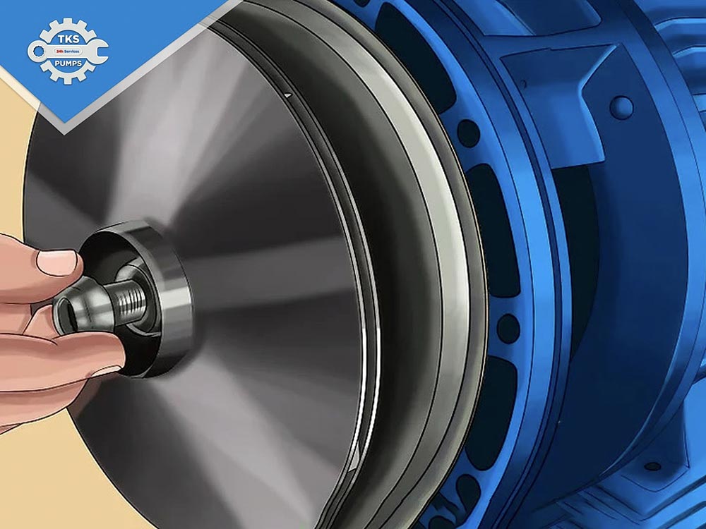 Các bước thay thế phớt cơ khí của bơm ly tâm 13 Lắp lại động cơ vào vỏ máy bơm