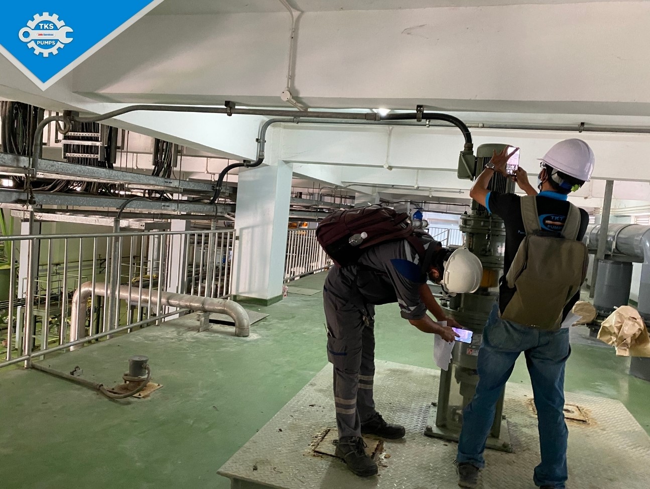 Khảo sát sửa bơm cho nhà máy